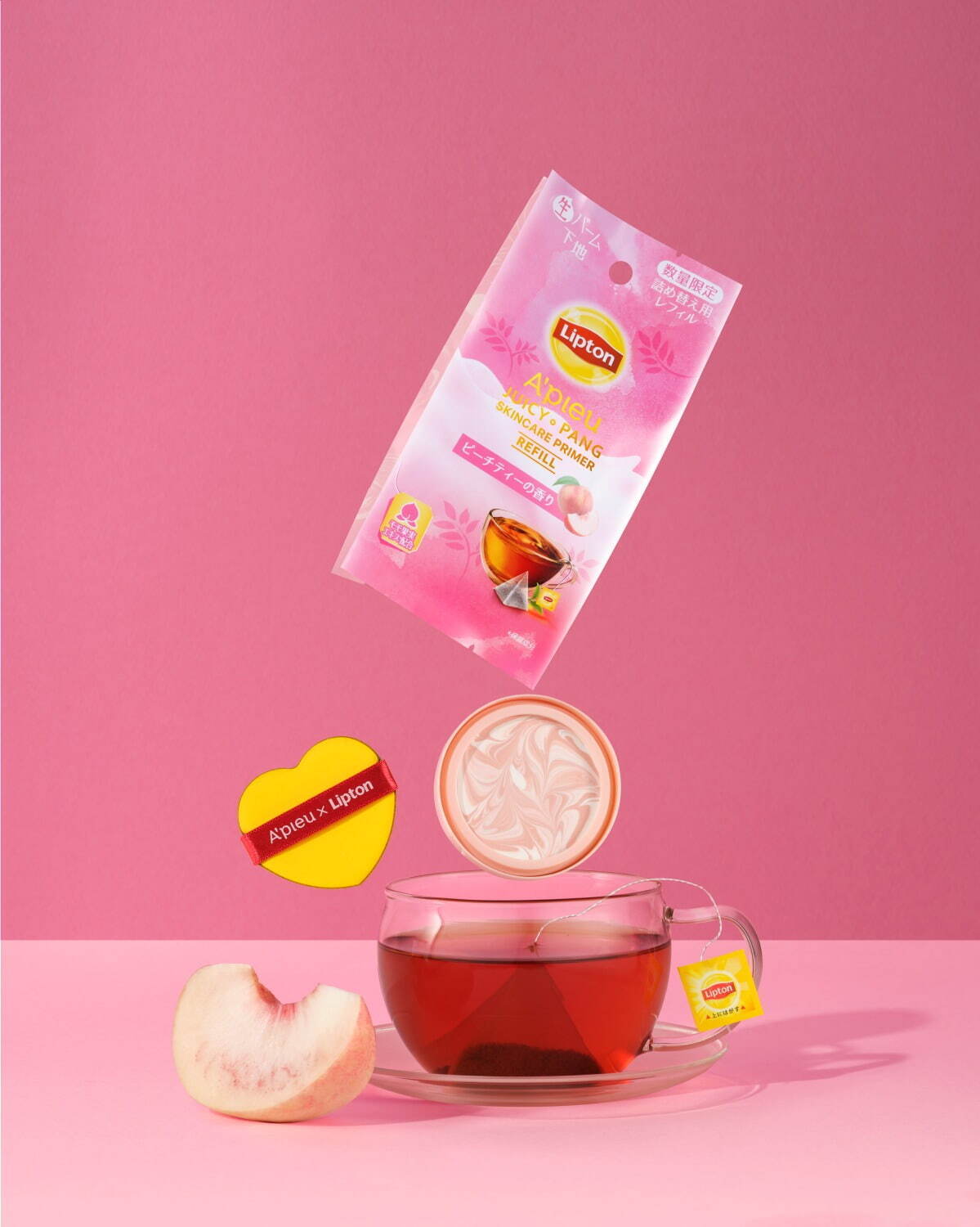 立頓紅茶 A'pieu 聯名粉底