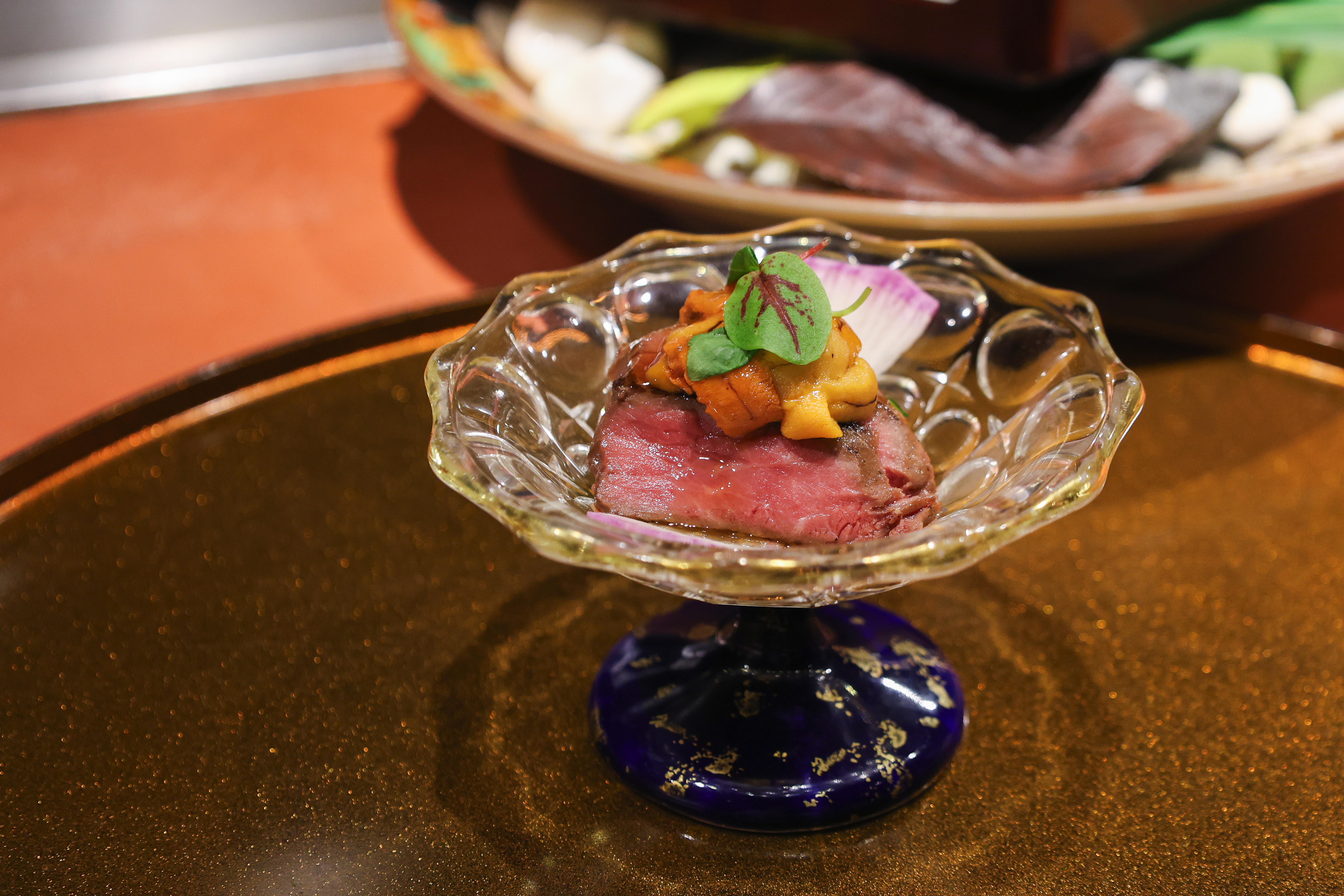 宮崎尾崎牛鐵板燒 吟 海膽佐烤牛肉