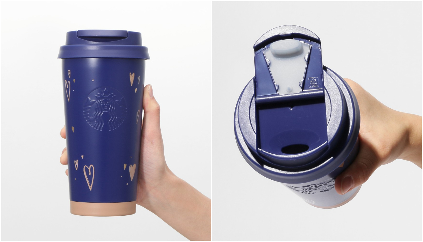 日本星巴克_情人節系列_商品_バレンタイン 2024 ステンレス TOGO ロゴタンブラーネイビー/情人節 2024 不鏽鋼 TOGO LOGO 隨行杯 海軍藍