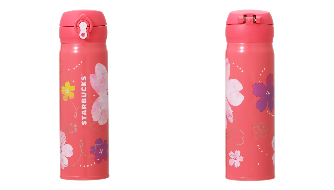 日本星巴克_櫻花季_SAKURA2024 カーヴドステンレスボトルカラフルペタル/SAKURA2024 雕刻不鏽鋼瓶七彩花瓣