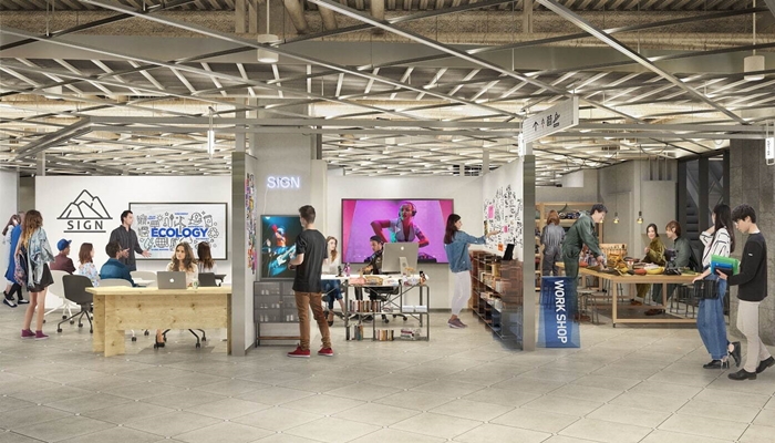 「ハラカド」交流空間