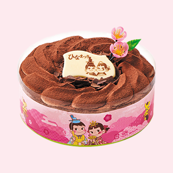 ひなまつりチョコ生ケーキ