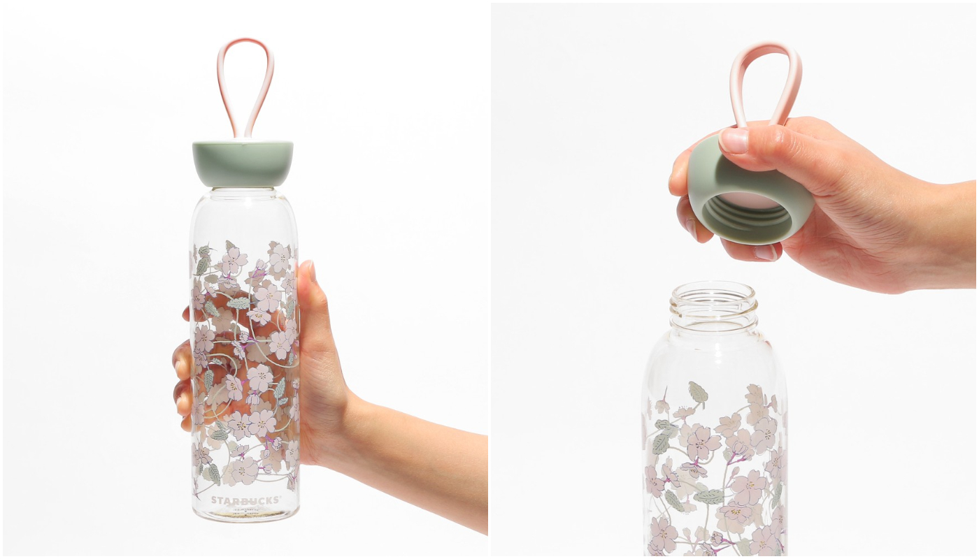 日本星巴克_櫻花季_SAKURA2024 シリコンストラップボトル_SAKURA2024 帶矽膠帶瓶