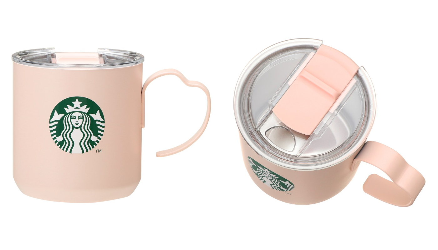 日本星巴克_櫻花季_SAKURA2024 ステンレスマグペタルハンドルピンク_SAKURA2024 不銹鋼馬克杯花瓣手柄粉紅色