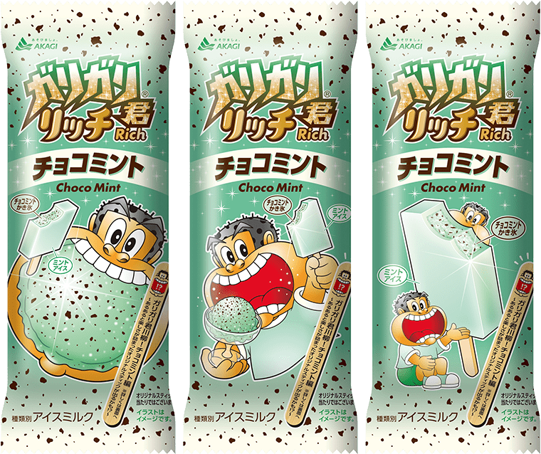 Akagi Garigari Kun Mint Chocolate Ice Bar