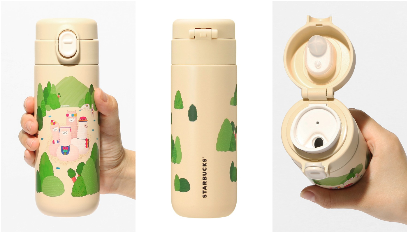 日本星巴克_ステンレスボトルアルパカ_(網路販售限定)不鏽鋼隨身瓶 羊駝