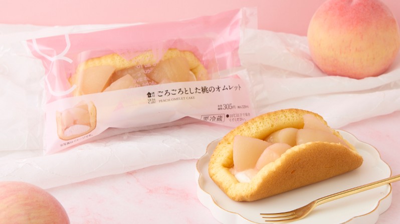 LAWSON_Uchi Café 水蜜桃甜點_厚厚的水蜜桃煎蛋捲