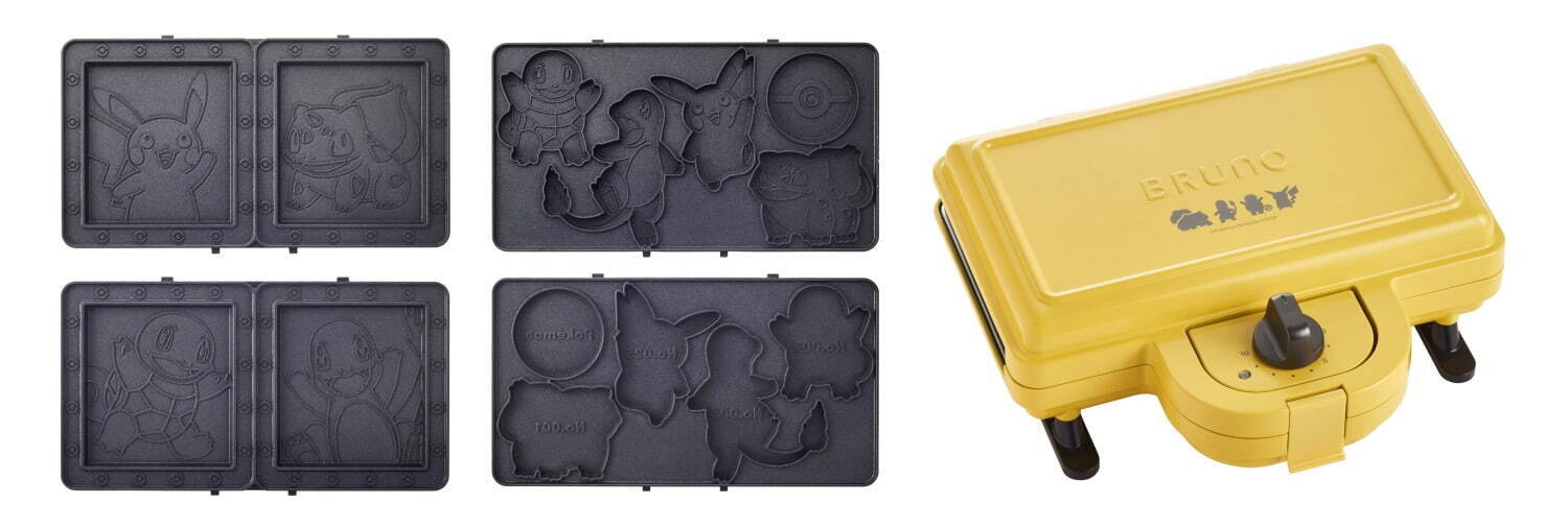 BRUNO X Pokémon_熱壓三明治鬆餅機_雙入款