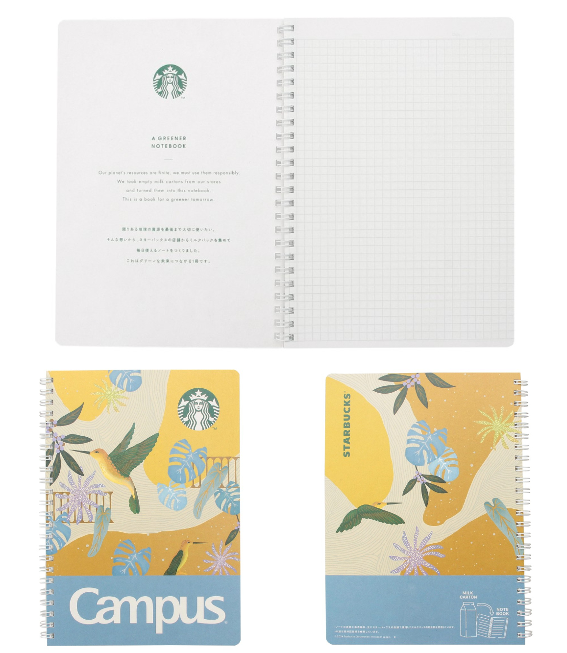 日本星巴克_スターバックスキャンパスリングノートライトノートブレンド_ Starbucks & CAMPUS 筆記本 LIGHTNOTE BLEND