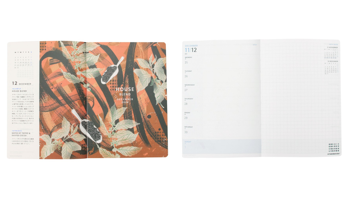 日本星巴克_2025 スターバックスキャンパススケジュールブックパイクプレイス / 2025 Starbucks CAMPUS 手帳派克市場款