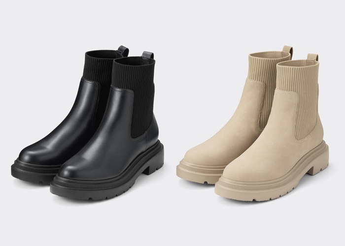 GU 羅紋針織襪靴