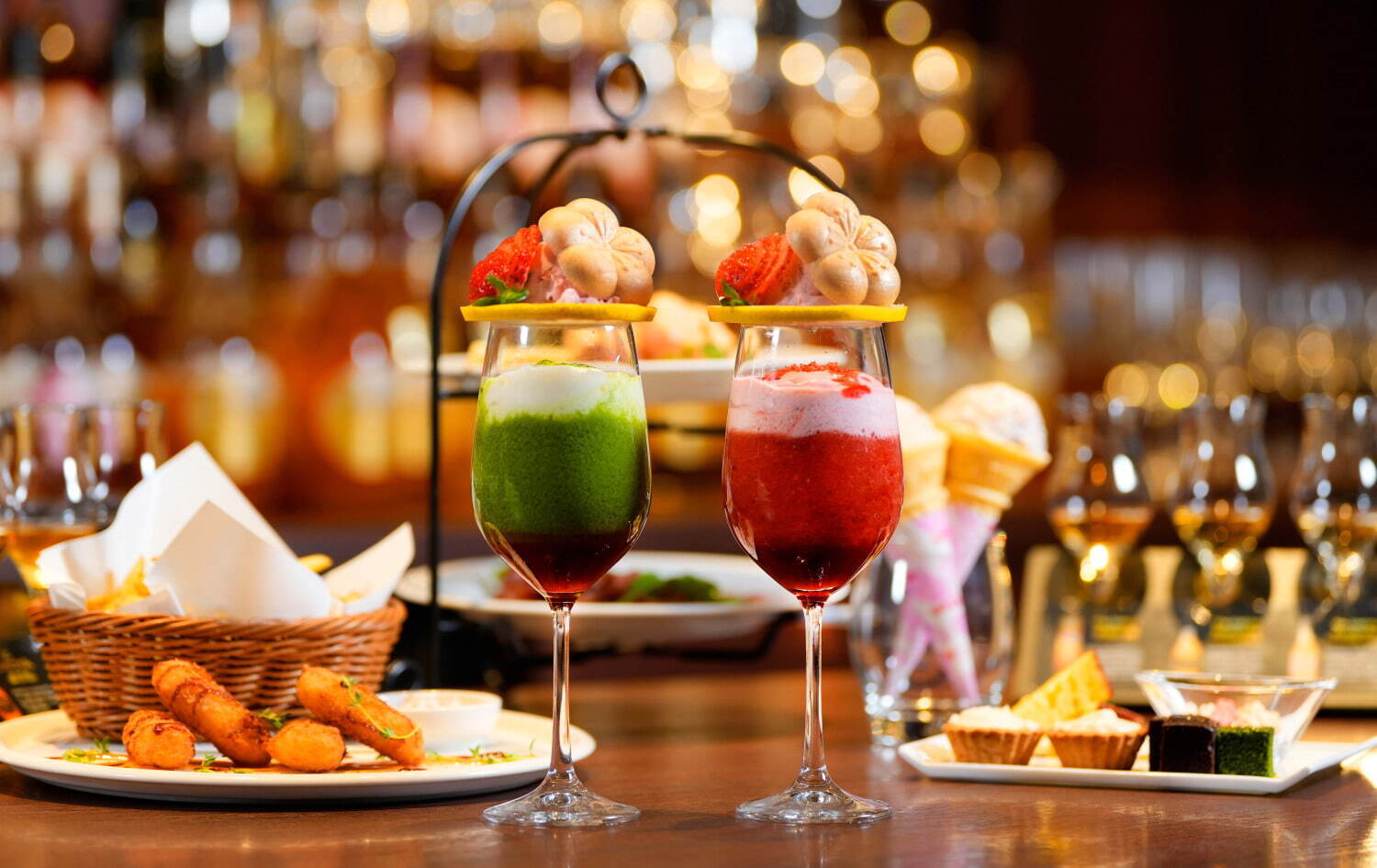 2024年11月_美麗甜點_The CHOYA 銀座 BAR_DEEP 梅 MATCHA、DEEP 梅 ICHIGO