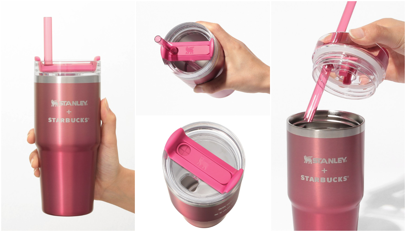 日本星巴克_STARBUCKS_BRIGHT HOLIDAY_3WAY ステンレスタンブラー STANLEY グラデーションクランベリー_3WAY 不鏽鋼隨身瓶 STANLEY 漸層蔓越莓