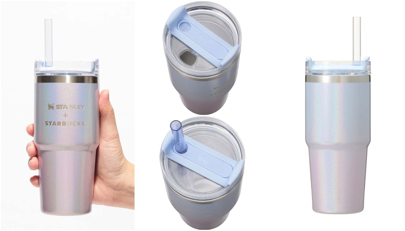 日本星巴克_STARBUCKS_SHINING WINTER_3WAY ステンレスタンブラー STANLEY グラデーションブルーピンク_3WAY 不鏽鋼隨身瓶 STANLEY 漸層藍粉色