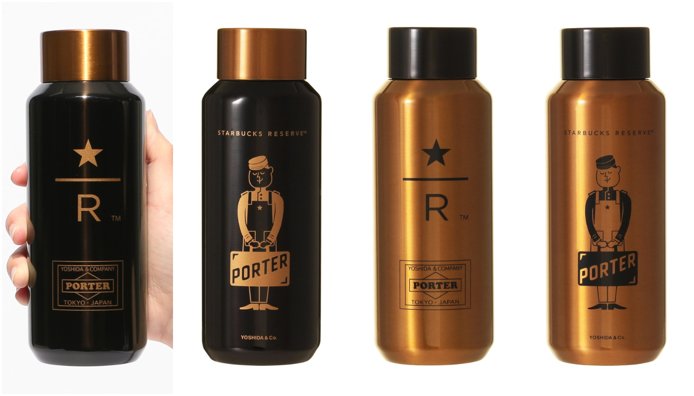 日本星巴克_PORTER スターバックス リザーブ ® リサイクルステンレスボトル 355ml_PORTER STARBUCKS RESERVE®  再生不鏽鋼水瓶 霧面 355ml