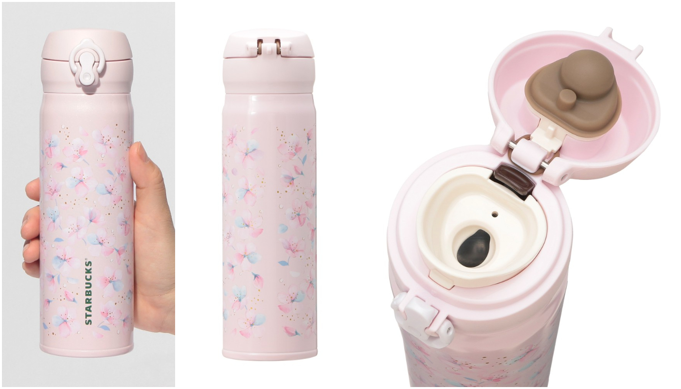 日本星巴克_STARBUCKS_sakura daytime_SAKURA2025 ハンディーステンレスボトルペールピンク_櫻花 2025 手持不鏽鋼隨身瓶 淡粉紅色