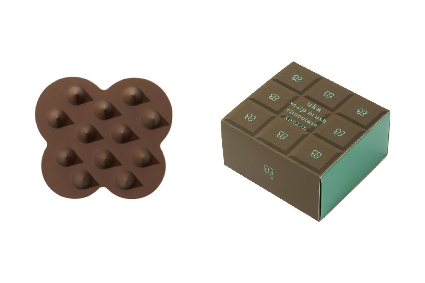 uka情人節限定 巧克力舒活頭皮按摩刷