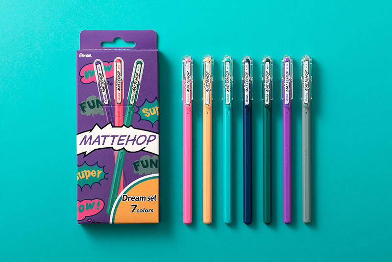 ปากกา PENTEL MATTEHOP สีใหม่ 7 สี