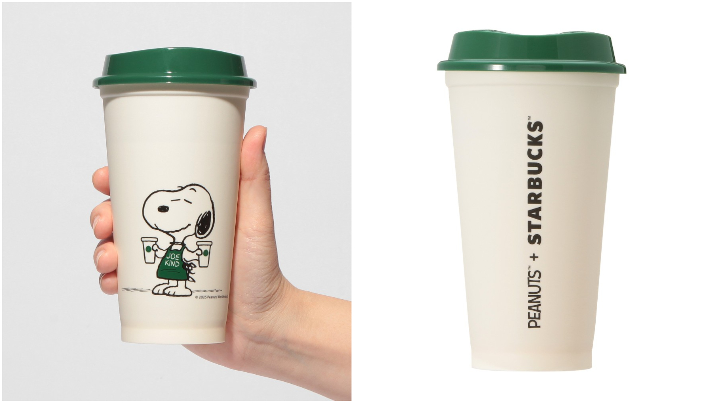 สินค้าใหม่จากการร่วมมือของสตาร์บัคส์_PEANUTS_PEANUTS リユーザブルカップ ホワイト_PEANUTS ถ้วยที่ใช้ซ้ำได้สีขาว