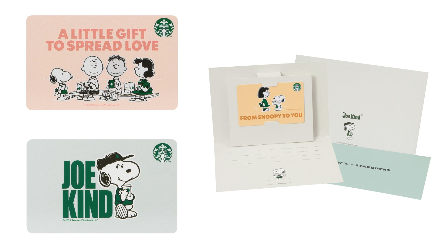 สินค้าใหม่จากการร่วมมือของสตาร์บัคส์_STARBUCKS_PEANUTS_スターバックス カード PEANUTS JOE KIND SNOOPY／บัตรพกพาสตาร์บัค PEANUTS JOE KIND SNOOPY