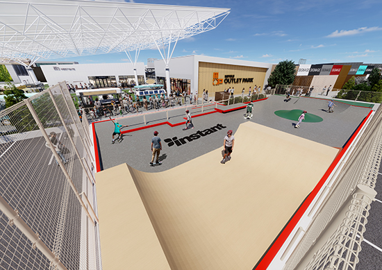 三井OUTLET木更津滑板場