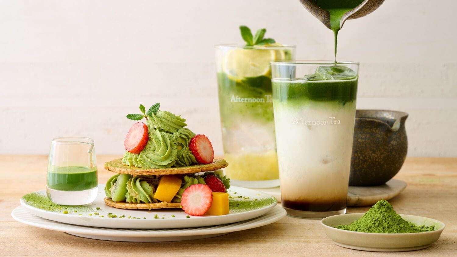 2025年5月_美麗甜點_Afternoon Tea TEAROOM_宇治抹茶水果千層酥