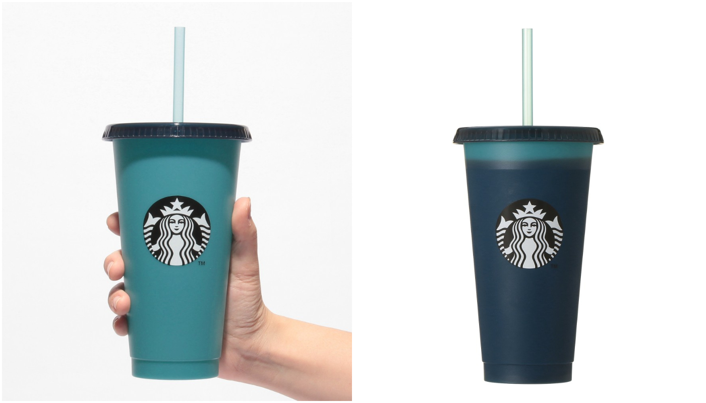 日本星巴克_STARBUCKS_catch the blue breeze_ カラーチェンジングリユーザブルコールドカップデュアルブルー_變色可重複使用冷杯(雙色)
