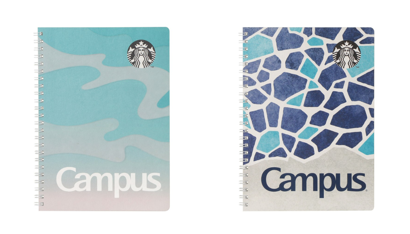 日本星巴克_STARBUCKS_catch the blue breeze_ 星巴克 Campus 圓環筆記本