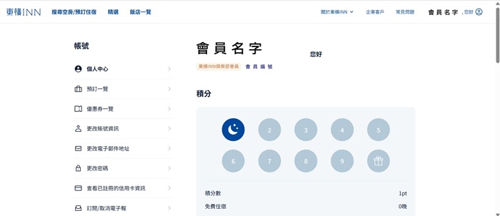 東橫INN 會員優惠