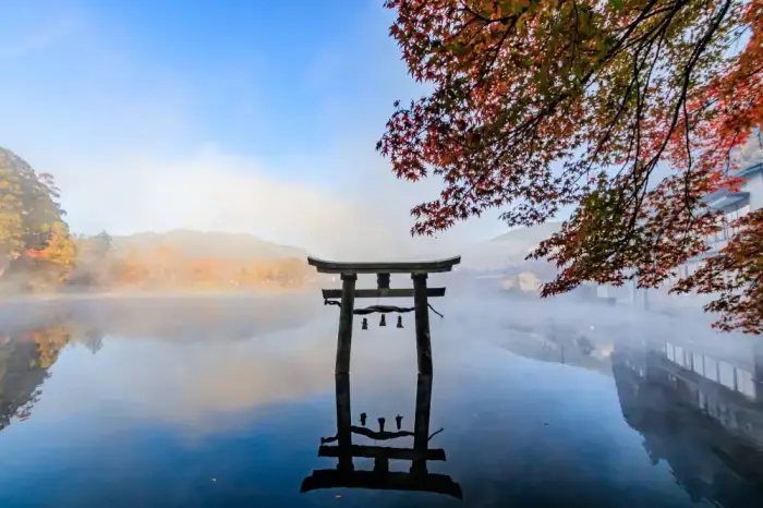 由布院景点-金鳞湖