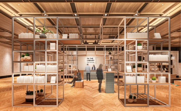 IN THE LIBRARY hotel and books TOKOROZAWA大廳:the gate