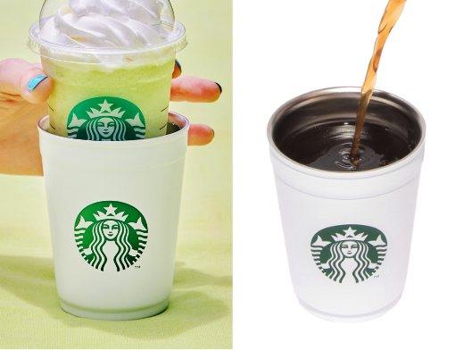 2WAYステンレスカップ/ホルダーマットホワイト