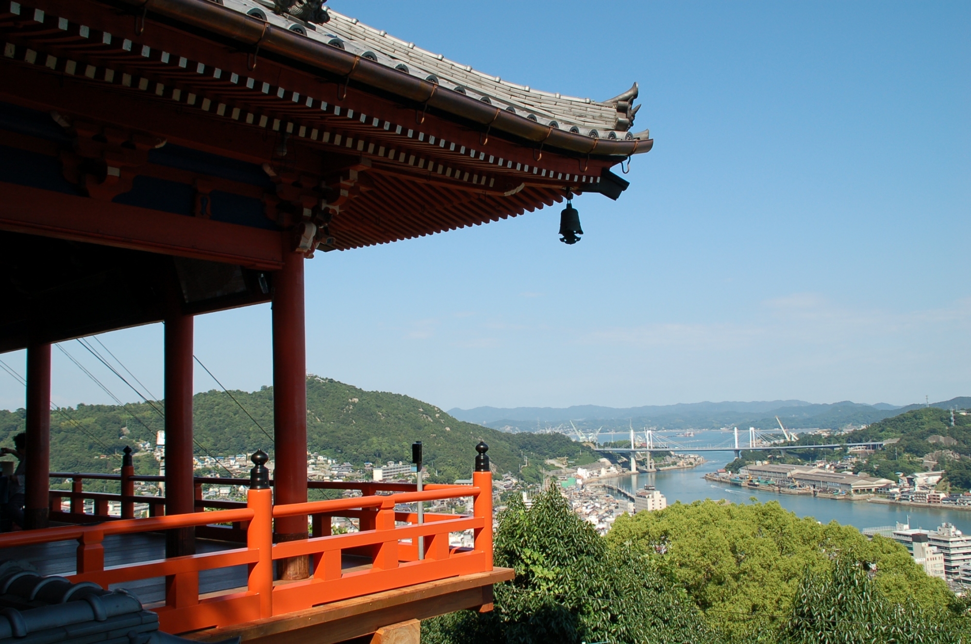 Senko-ji Temple platform view over Onomichi