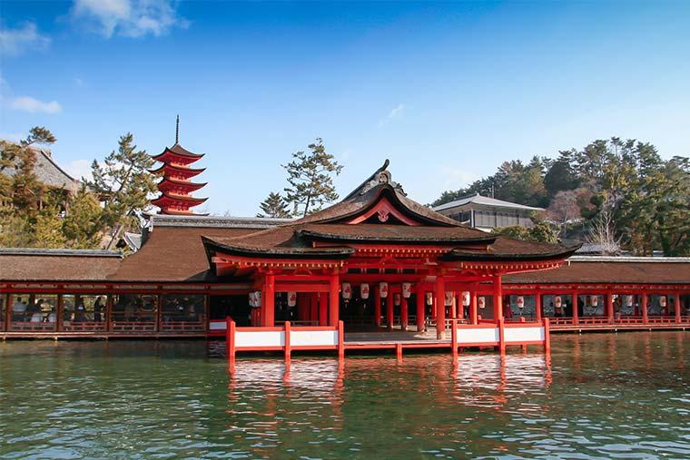 Itsukushima Shrine and great torii