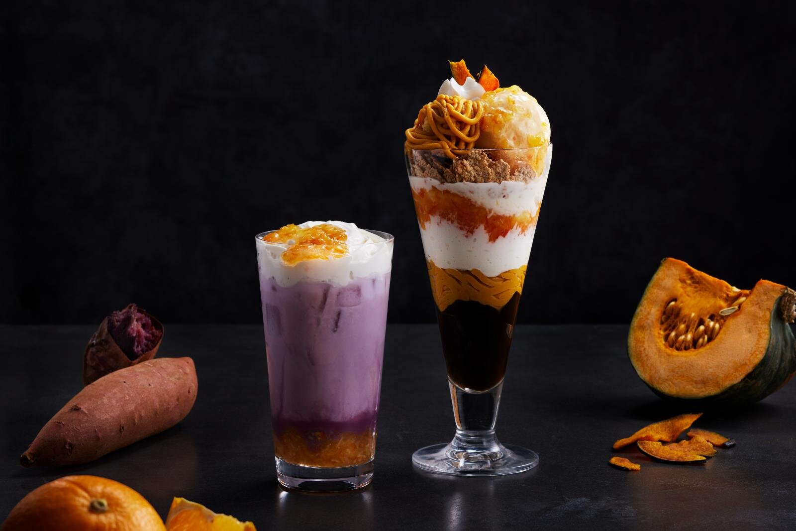 nana's green tea_南瓜聖代_地瓜拿鐵_秋季限定甜點