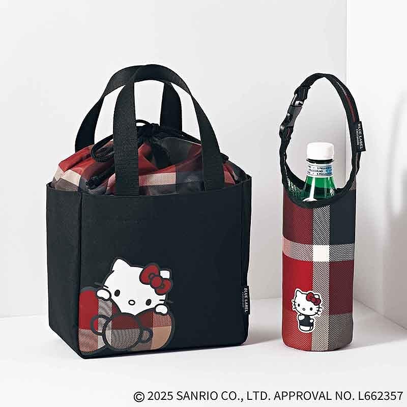 LUE LABEL CRESTBRIDGE×HELLO KITTY束口托特包＆饮料提袋