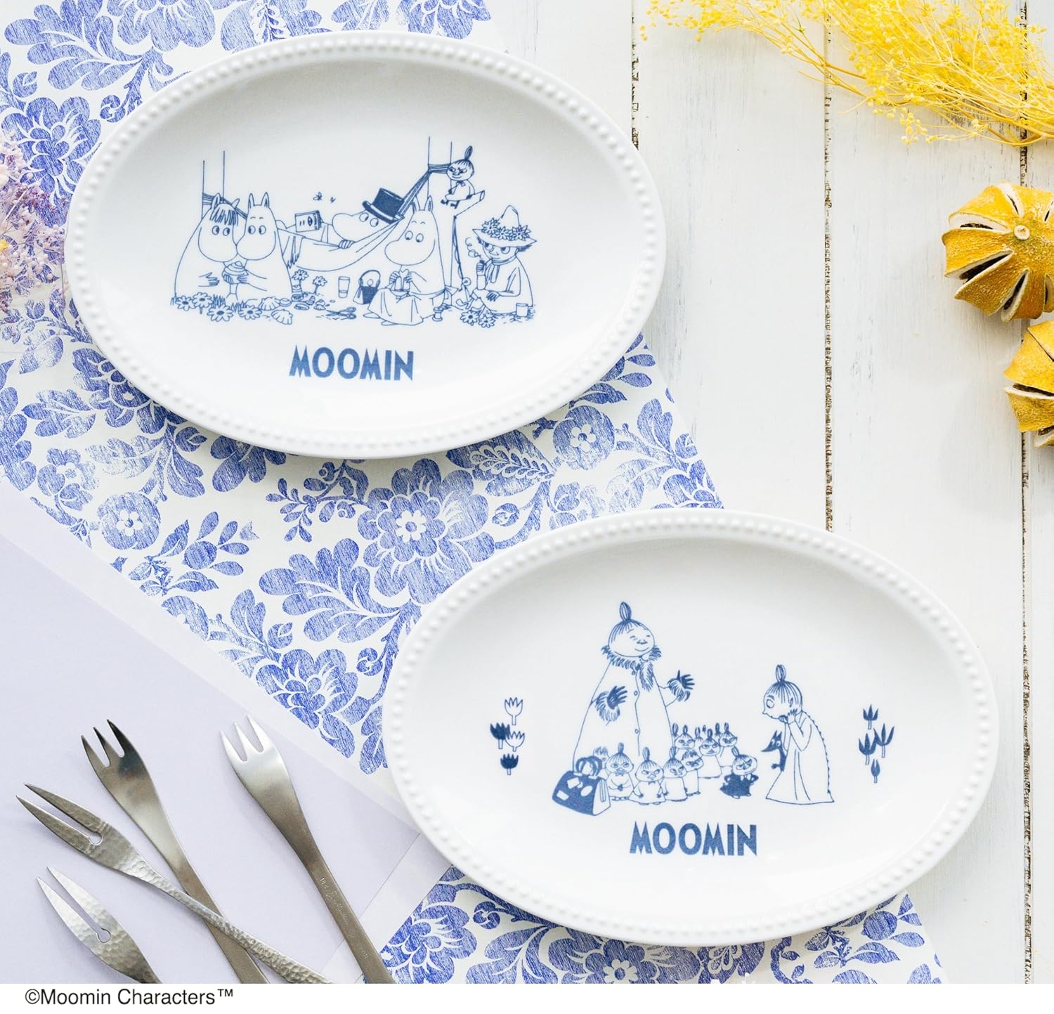 MOOMIN慕敏家族瓷盘2入组