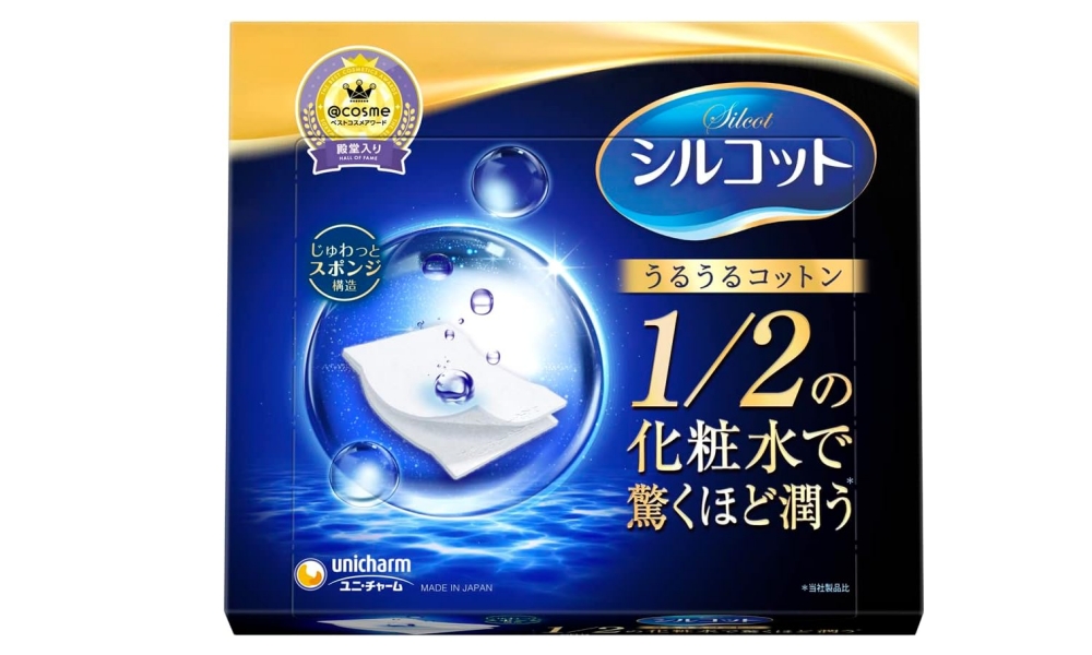 Unicharm 絲花潤澤化妝棉