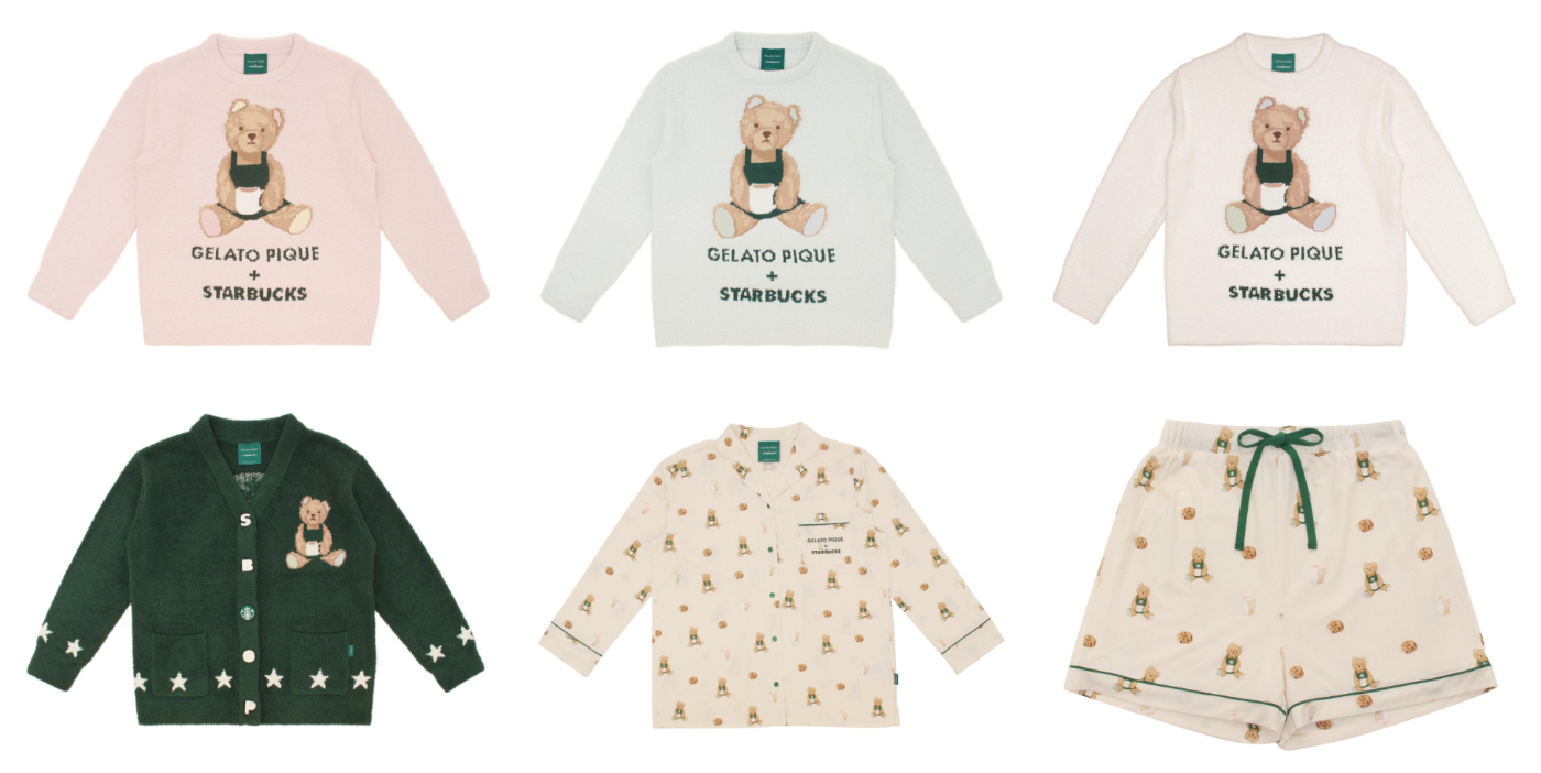 日本星巴克_gelato pique_gelato pique パウダーベアジャガードプルオーバー _gelato pique POWDER BEAR 套頭衫