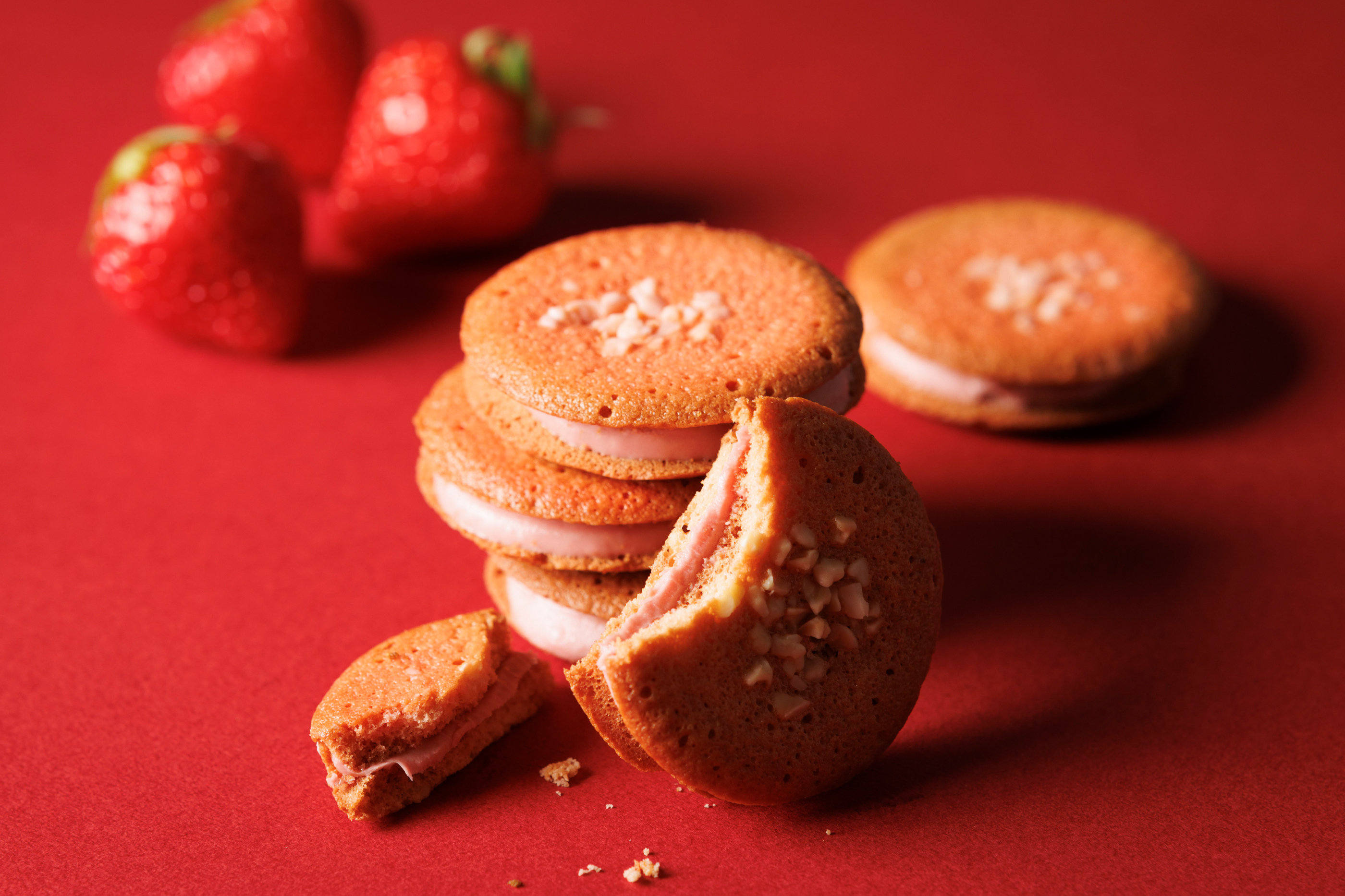 甘王草莓夾心餅干