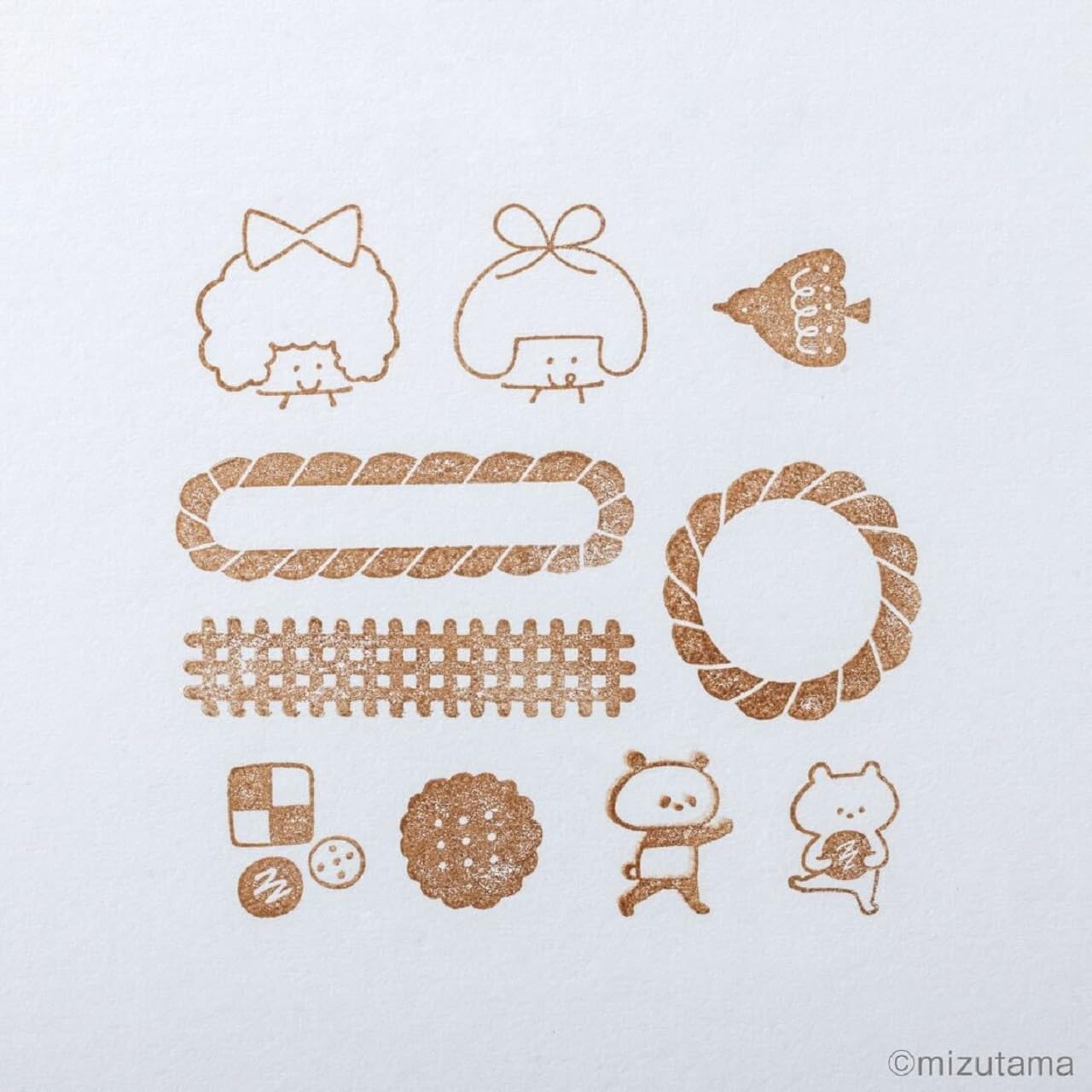 饼干造型印章效果图