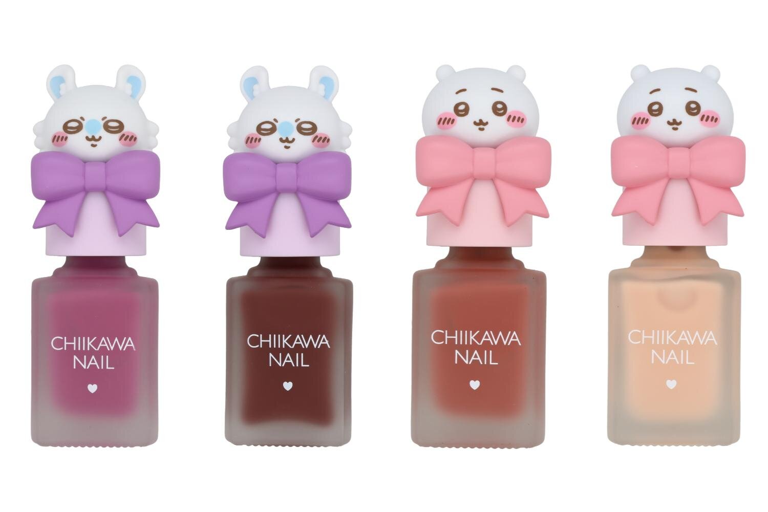 (左から)ちいかわ ネイルカラー 1,2,3,4 各1,320円＜新製品＞