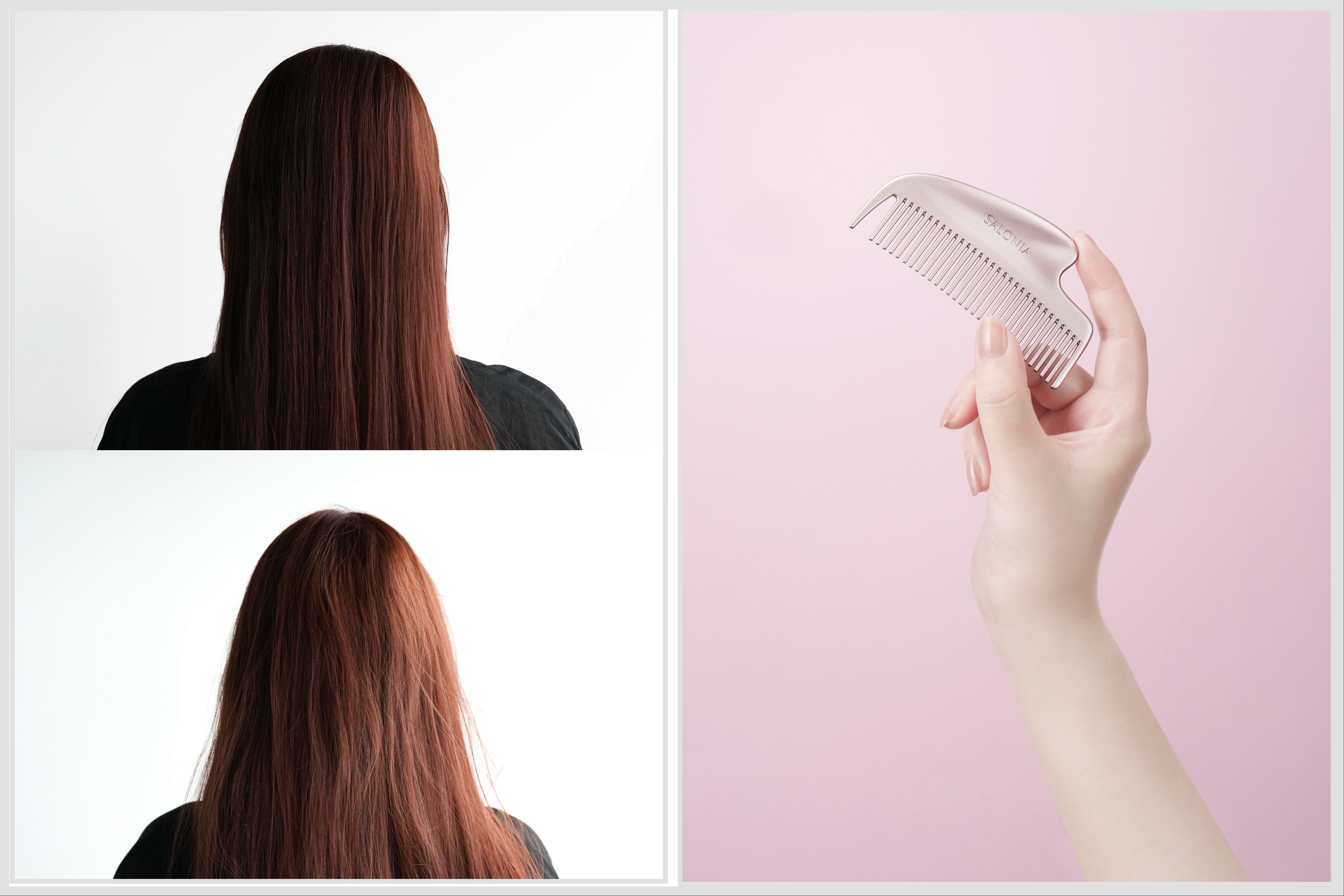 SALONIA光澤刮痧順髮梳 
