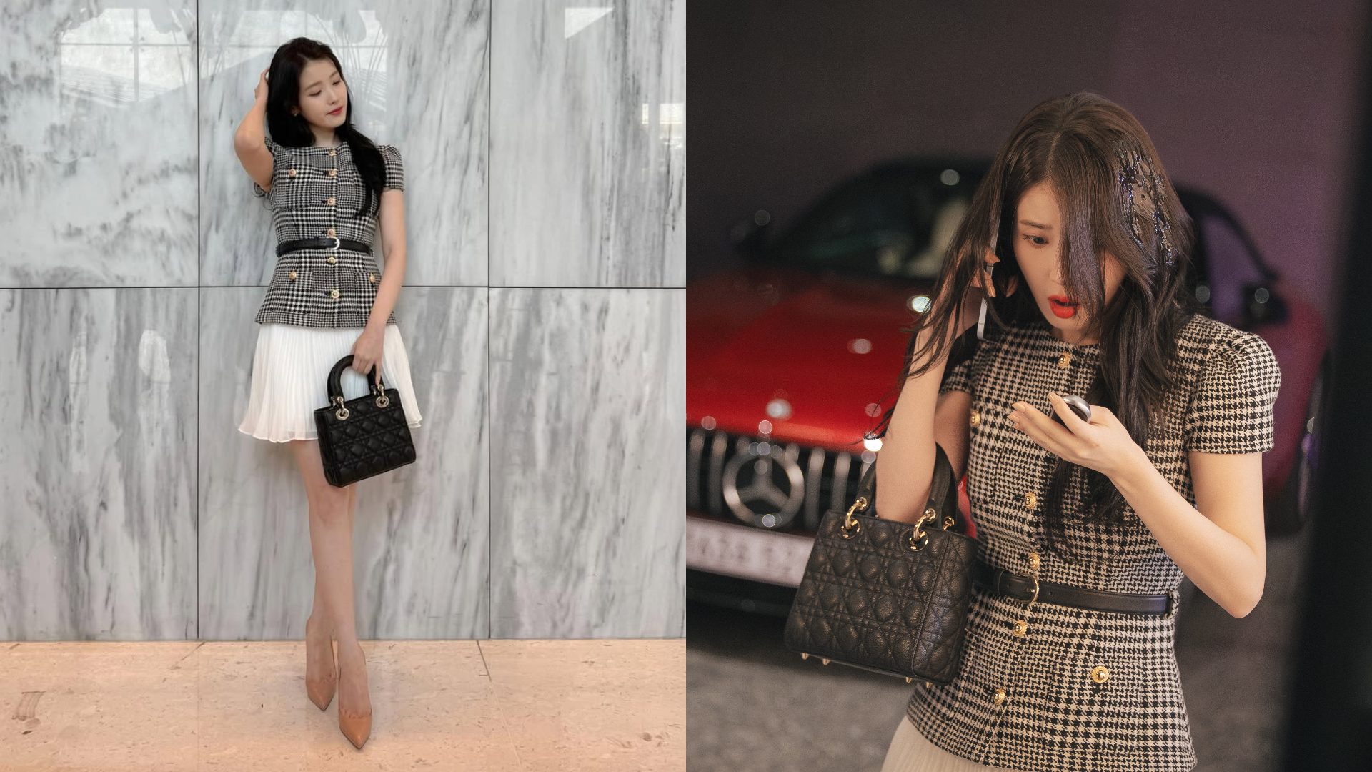 IU同款包Dior Lady Dior