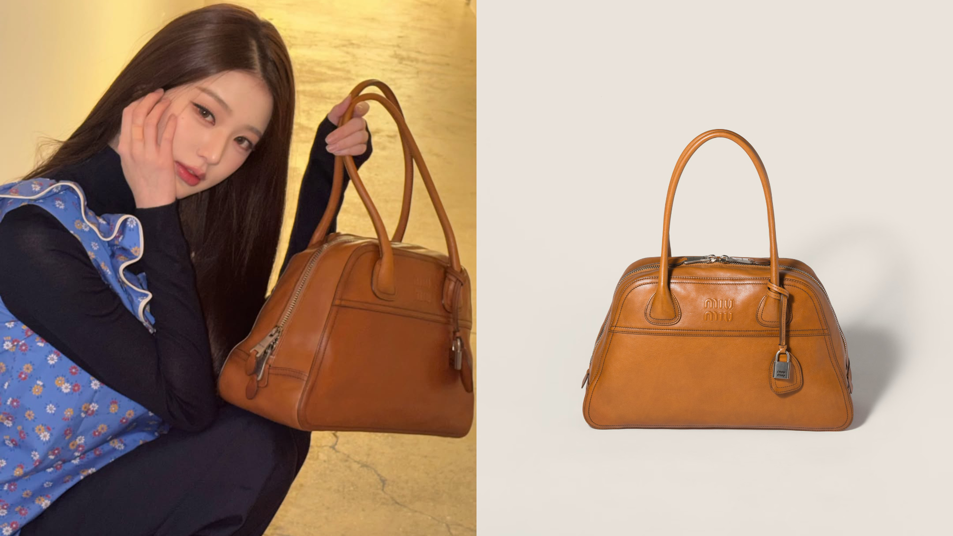 MIU MIU Vivant皮革手提包／135,000元