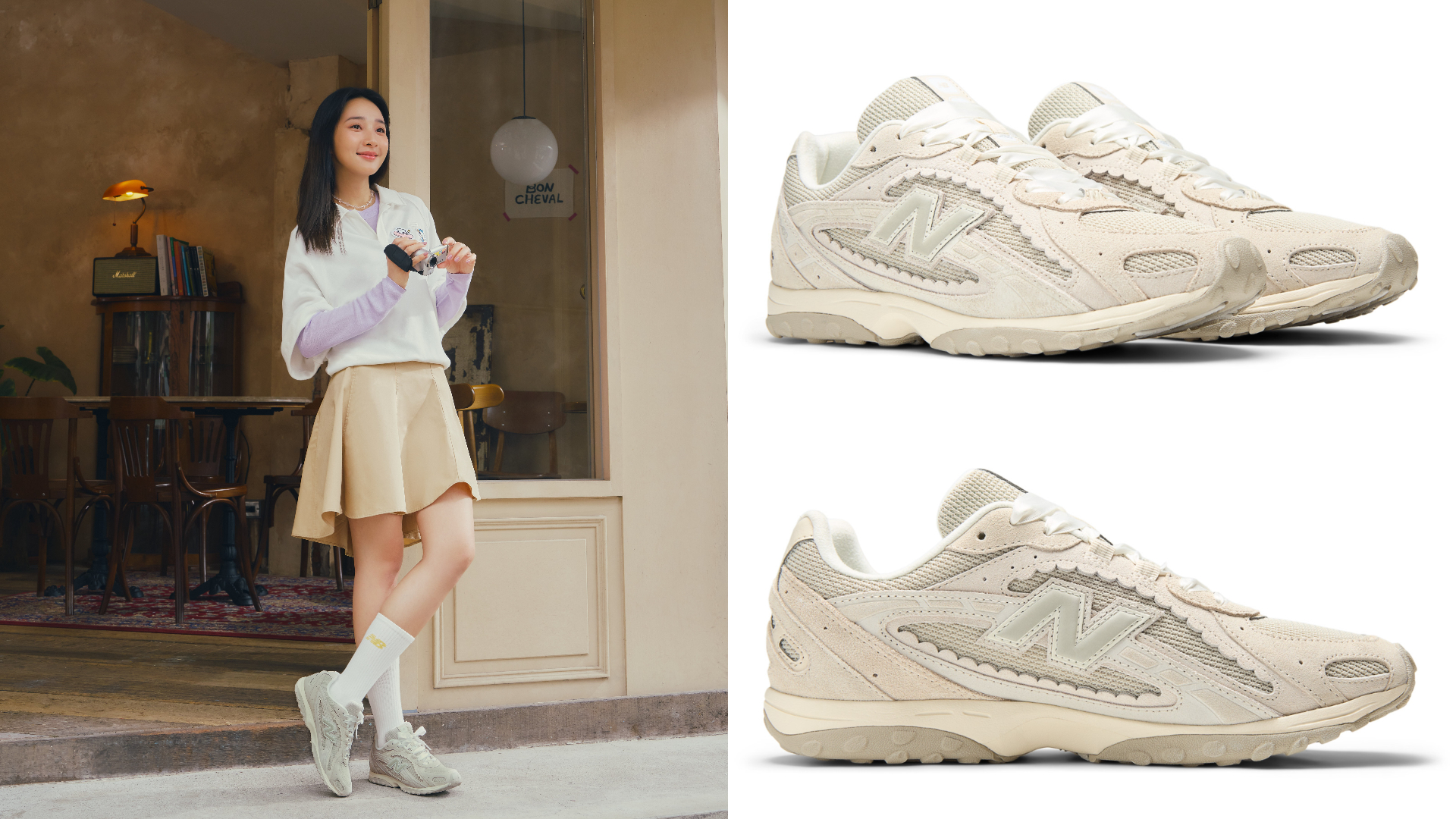 New Balance 204L奶油白