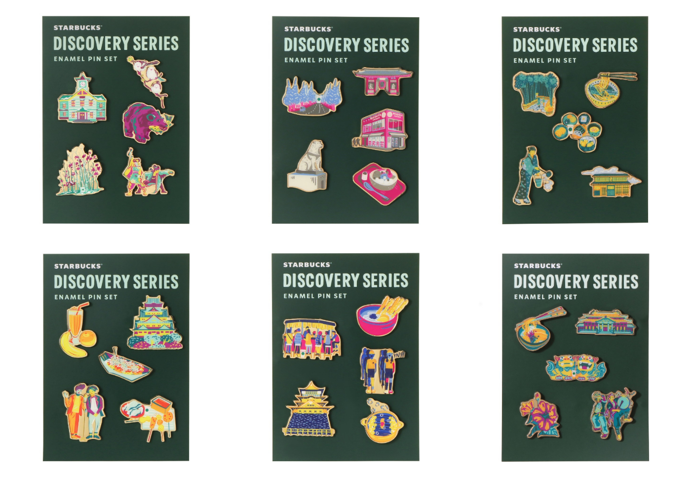 日本星巴克_Discovery Series ピンバッジセット_Discovery Series 徽章組