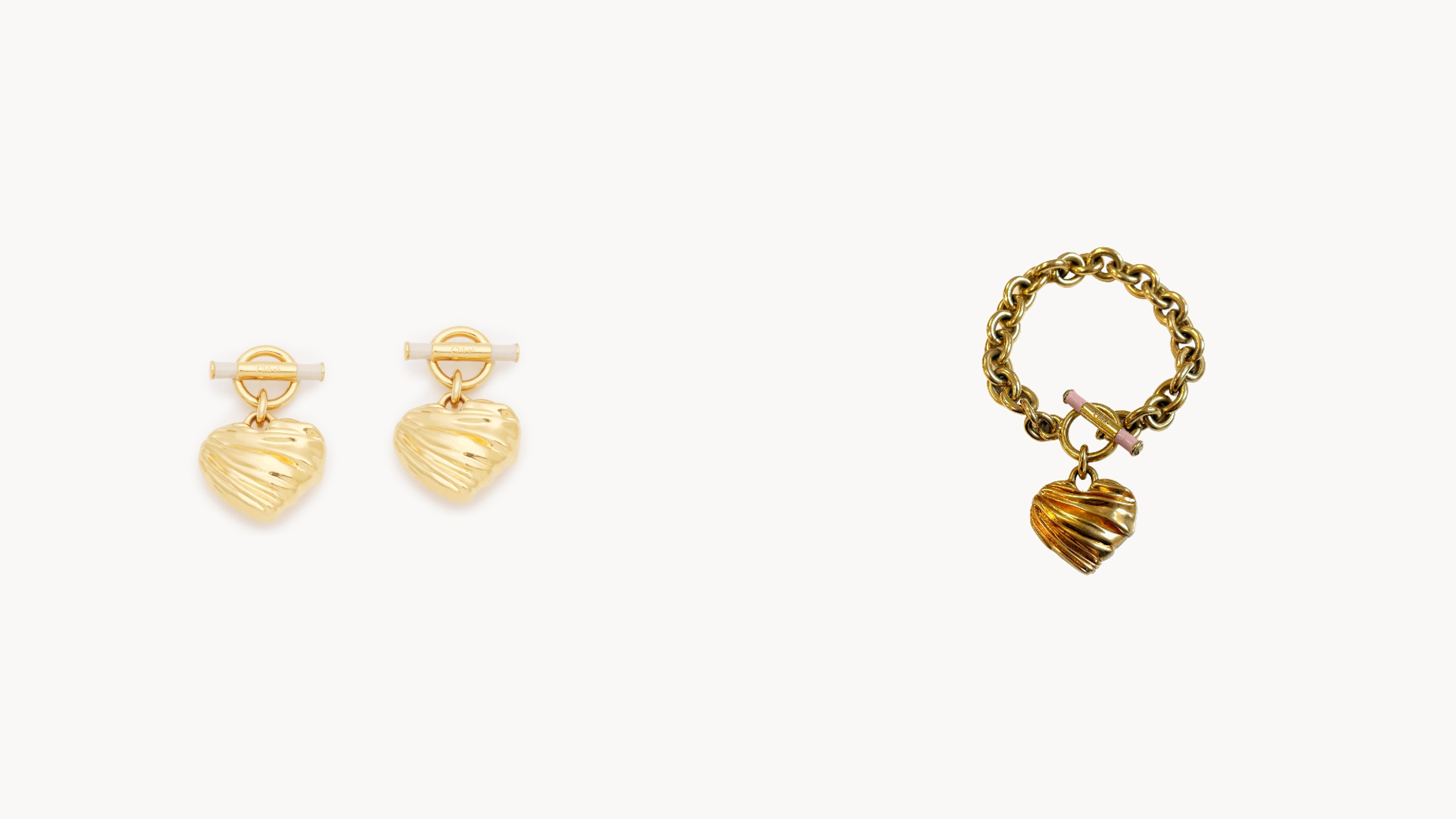Chloé Pleated Heart飾品