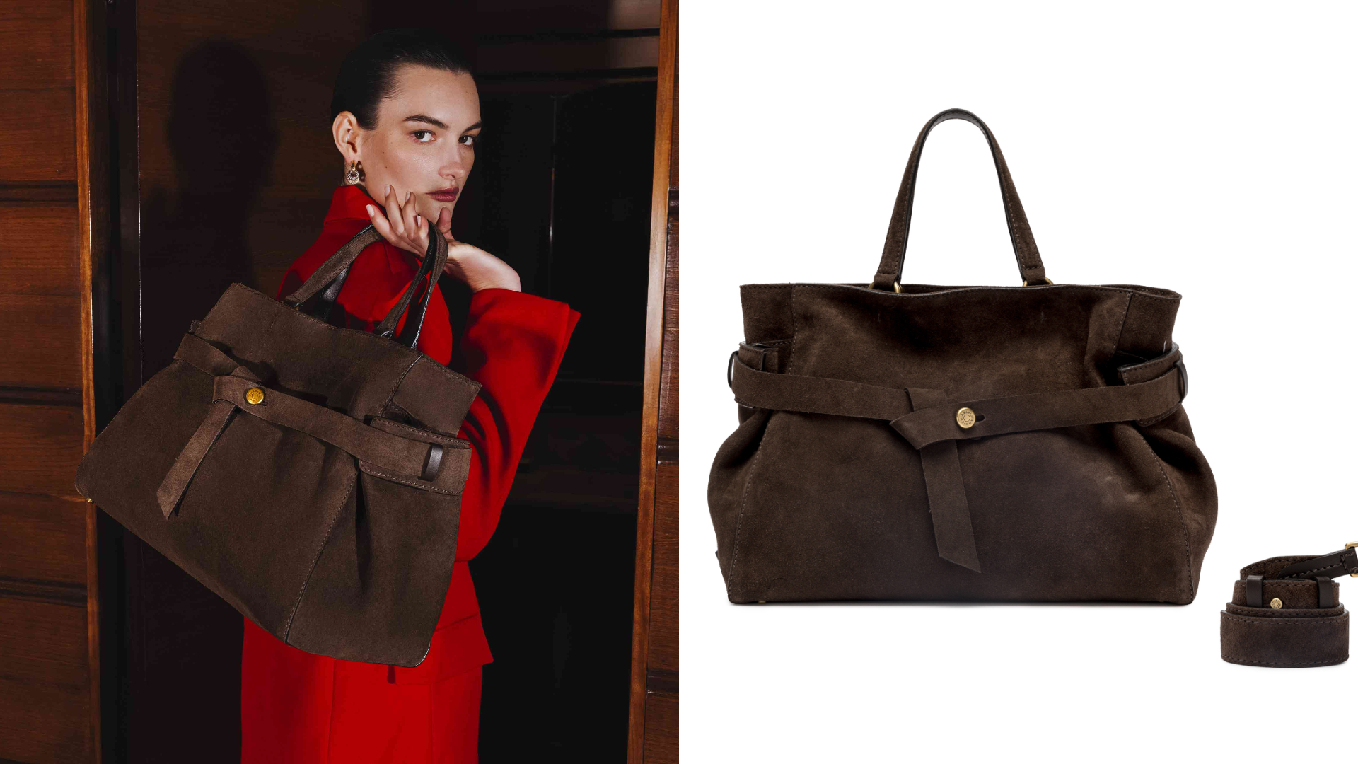 Gianni Chiarini Miranda麂皮手提包
