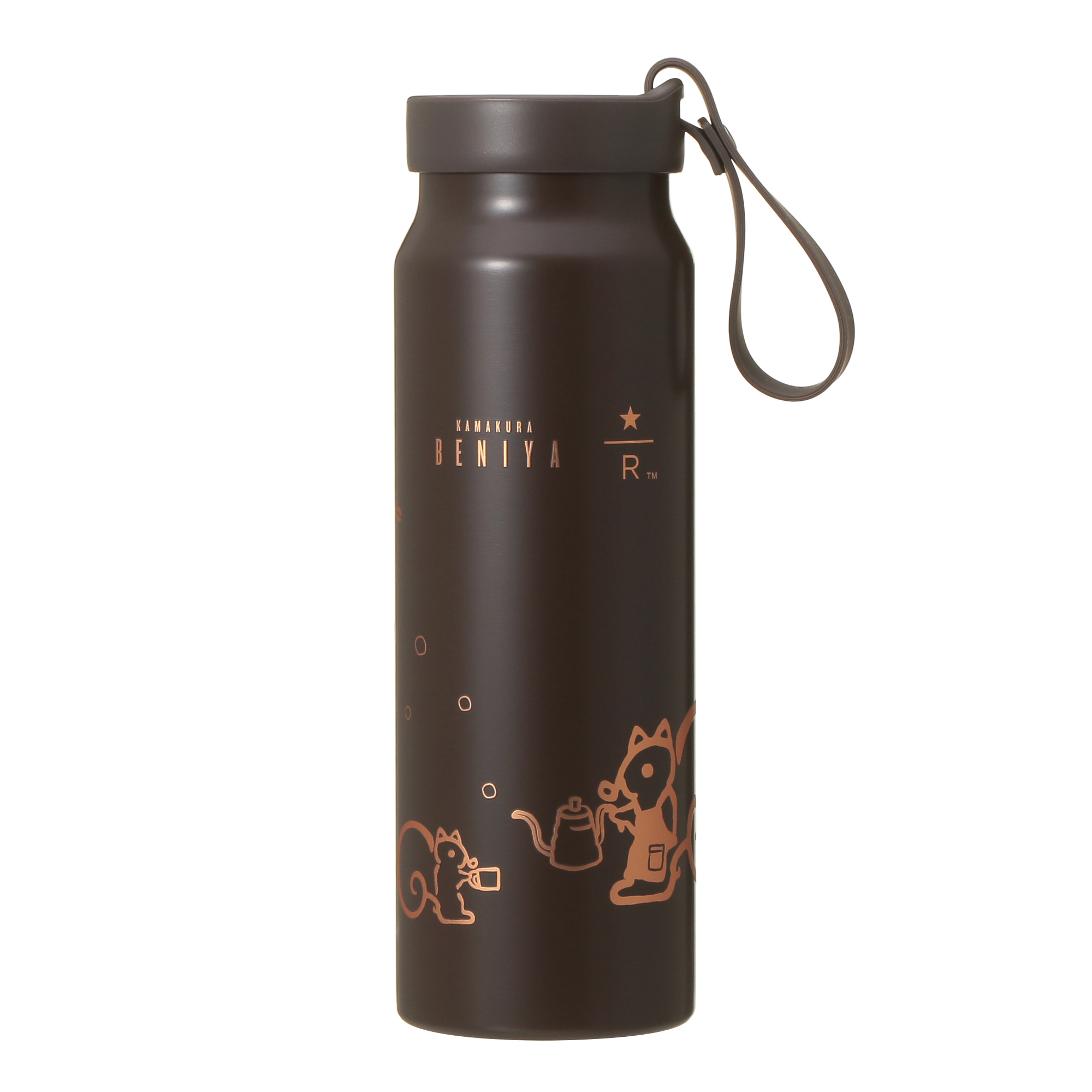 STARBUCKS RESERVE GOODS_鎌倉紅谷 スターバックス リザーブ&reg; ステンレスボトル ダークブラウン_鎌倉紅谷星巴克臻選&reg; 不鏽鋼隨身瓶 深棕色